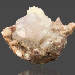 Pink apatite combined with siderite from Pakistan